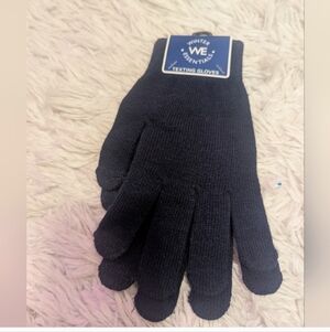 Texting Gloves Set Of 2 Navy & Grey